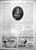 Antique Print William Pitt Earl Chatham Swan Fountain Pen Monkey Brand 1907