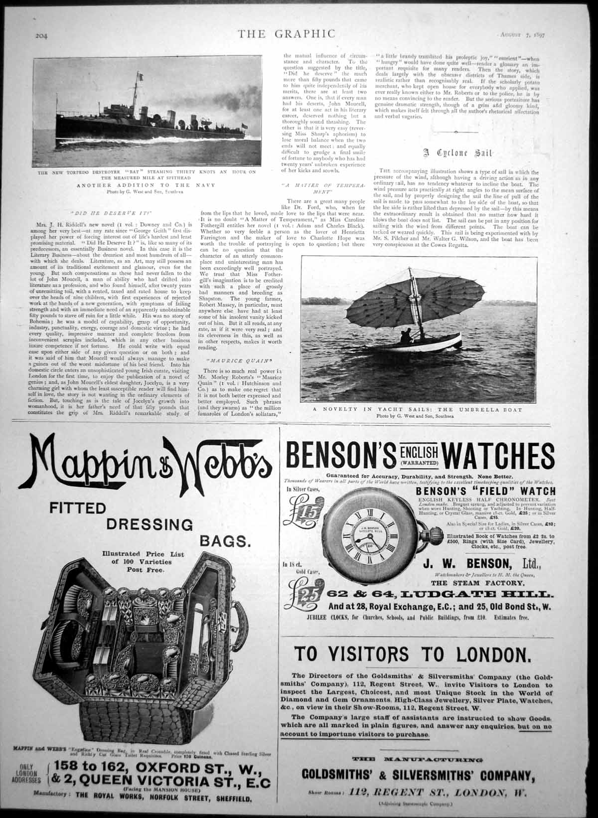 Old New Torpedo Destroyer Bat Umbrella Boat Ellimans Embrocation 1897 Victorian