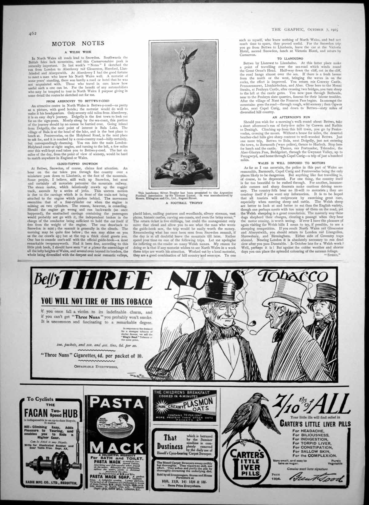 Old Trophy Argentine Football Assoc Sir Thomas Lipton Suaviter Pen 19 20th