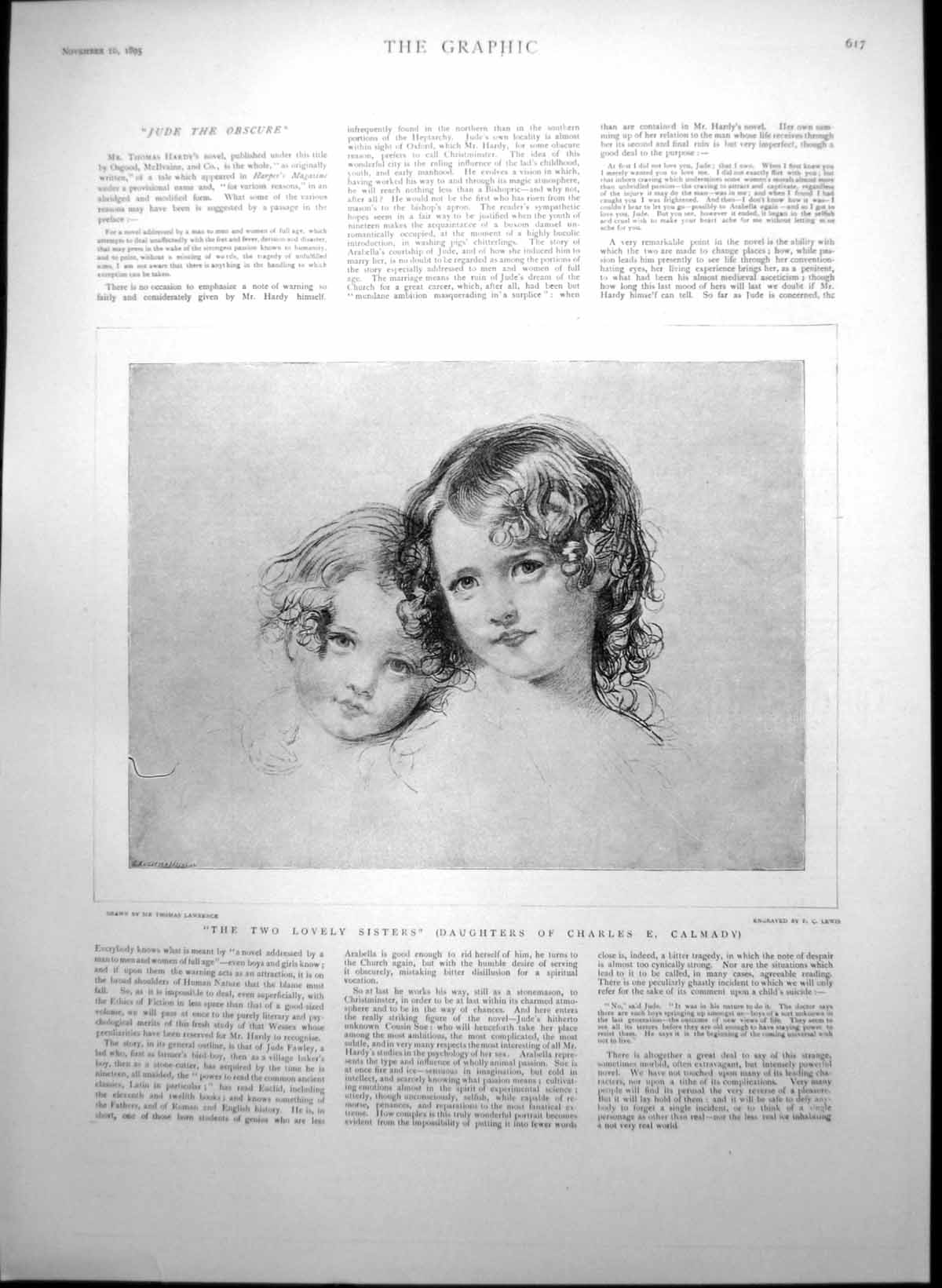 Old Two Lovely Sisters Daughters Charles Calmady Christmas Number 189 Victorian