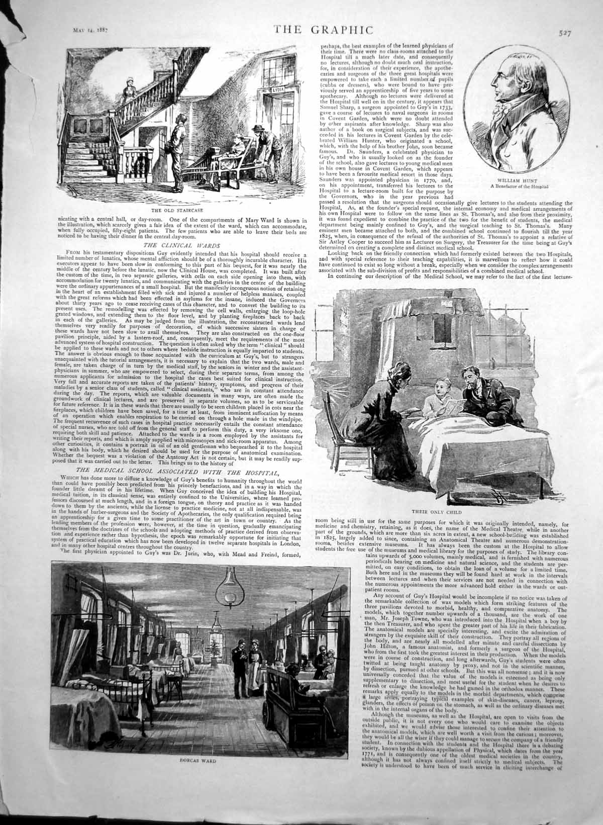 Old Guys Hospital Dorcas Ward William Hurst Hunts House Surgery 1887 Victorian
