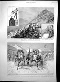 Old Aerial Railway Gibraltar Racing Rickshas Colombo Dogs Islington 19th