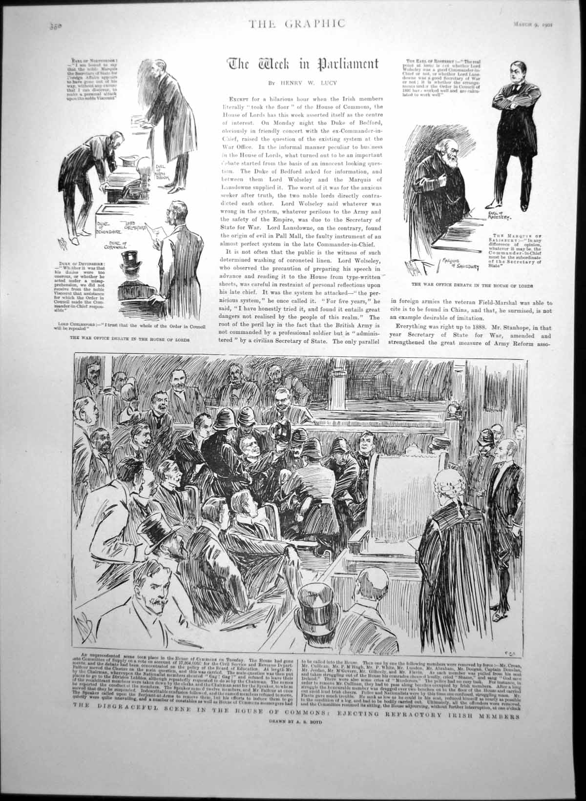 Old War Office Debate House Lords Queens Funeral Gov Gen Canada 1901 Victorian