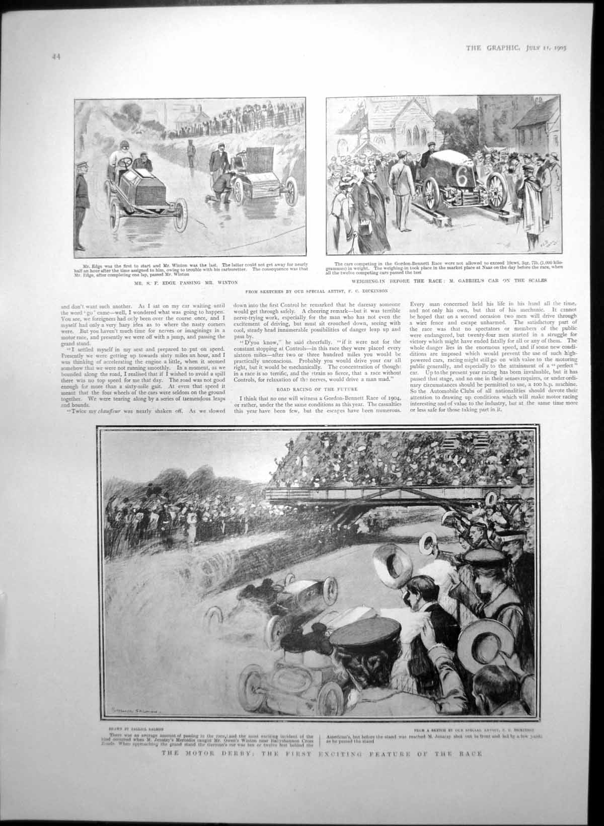Old Motor Derby M Gabriel Speed Trials Phoenix Park Baron De Forest19 20th
