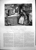 Old Print Madame Leroux Miss Enderby Mr Pinhorn Lord Napier Magdala 1890 19th