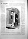 Antique Print Signora Eleonora Duse Drury Lane Cambridge Maths Tripos 1895 19th