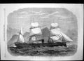 Original Old Antique Print Serapis New Troop Ship For Indian Service 1867 19th