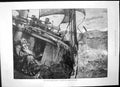 Antique Old Print Castaway Smack Colombine Elizabeth Mouat Lashed Deck 1886