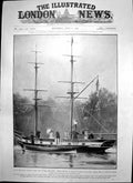 Antique Old Print Prince Edward Wales Kings Model Brig Virginia Water 1905 20th
