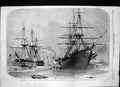 Old Antique Print Atlantic Telegraph Cable Onboard Agamemnon Niagara 1858 19th