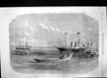 Original Old Antique Print Arrival Prince Princess Wales Constantinople 1869