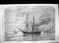 Old Antique Print Cherbourg Fetes Pera Members Commons Southampton 1858 19th