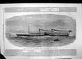 Old Antique Print David Hutcheson Co Glasgow New Saloon Steamer Iona 1863 19th