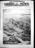Original Old Antique Print Gordon Highlanders March Elandslaagte 1899 Victorian