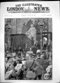 Old Antique Print Freedom City London Imperial Volunteers Guildhall 1900 20th
