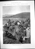 Antique Print Transvaal After Elandslaagte Bringing Wounded Ladysmith 1899 19th