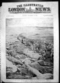 Antique Old Print March Elandslaagte Artillery Lancers Gordons Devons 1899 19th
