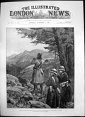 Antique Print Black Mountain Expedition Post Northumberland Fusiliers 1888 19th