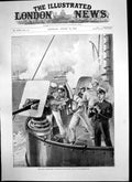 Old Print Naval Manoeuvres Hotchkiss Quick Firing Guns Military Top 1894 19th