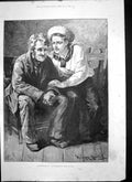 Antique Old Print Shortened Leave Ive Pledged My Heart Poll Sailor Man 1885
