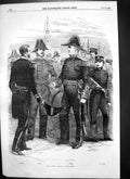 Old Antique Print Naval Men Display New Naval Uniforms Admiral Cadet 1856 19th