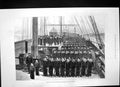 Old Antique Print On Parade Ship Boys Tyne Training Ship Wellesley 1876 19th