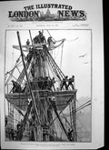 Antique Print Clearing Action On Board Flagship Sending Down Topmasts 1888 19th