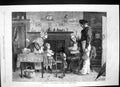 Original Old Antique Print Return Runaway J Clark Sier Home Parents Girl 1862