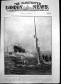 Antique Print Rescue Survivors Hilda Rigging Adas Boat 12 Hours Frost 1905