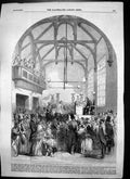 Old Antique Print Dunmow Flitch Bacon Custom Examination Candidates 1855 19th