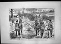 Antique Old Print Volunteer Review March Brighton Advance Guard Common 1883