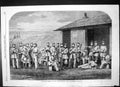 Old Print West Middlesex Rifle Volunteers Batallion Rifles Uniforms 1863 19th