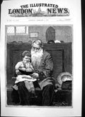 Original Old Antique Print On Duty Gunning King Sier Church Bible Child 1883
