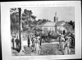 Old Antique Print Lord Roberts Leaving Gymnasium College Sandhurst 1902 20th