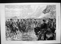 Original Old Antique Print Emperor Russia Woolwich Inspecting Troops 1874 19th