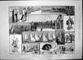 Antique Old Print Camp With 2Nd Life Guards Stables Mess Tent Inspection 1889