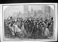 Old Antique Print Guards Cross Westminster Bridge South West Station 1861 19th