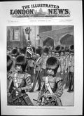 Antique Old Print Decorating Queens Colour St James Palace Battle Alma 1892