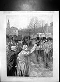 Antique Print Anniversary Battle Inkerman Crimean Veteran Queens Guard1890 19th