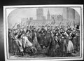 Old Antique Print Reinforcements Canada Guards Crossing Westminster 1861 19th