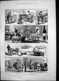 Old Antique Print Manufacture War Materials Royal Arsenal Woolwich 1877 19th