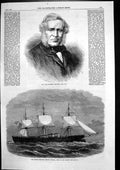 Old Late Clarkson Stanfield Ra Spanish Ironclad Frigate Victoria 1867 Victorian