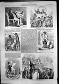 Antique Print Theodore Parker New York Gen Cass Senate Wall Street N Y 1856