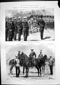 Antique Old Print Troops Opening Imperial Institute Canadian Contingent 1893