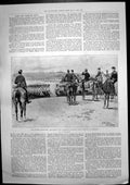 Antique Old Print Evelyn Wood Aldershot Residence Coburg Duke Edinburgh 1893