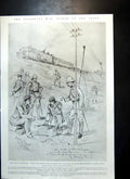 Antique Print Battle Elandslaagte Telephoning Ladysmith Reinforcements 1899