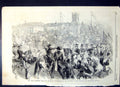 Antique Old Print Royal Marriage Festivities Berlin Addresses Merchants 1858
