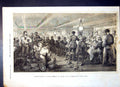 Antique Old Print Entertainment Admiral Dundas Onboard Hms Wellington 1856 19th