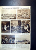 Antique Old Print Venetian Art Whitechapel Heligoland Coronation Stone 1951