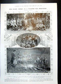 Antique Old Print Russia Paradise Sportsmen English Bank St Petersburg 1912